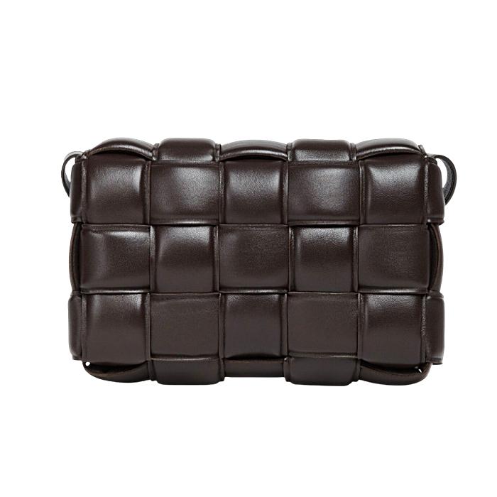 Bottega Veneta Padded Cassette Leather Shoulder Bag Brown