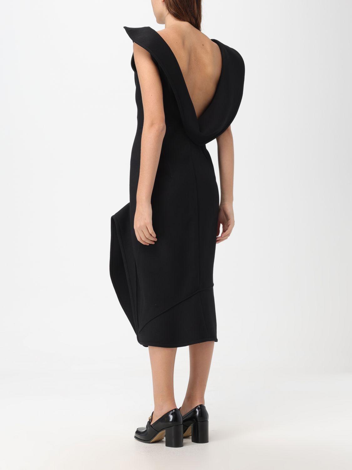 Bottega Veneta Black Sleeveless Midi Dress