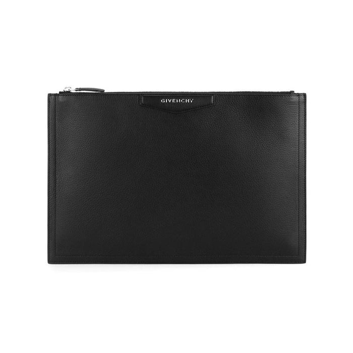 GIVENCHY Antigona 15th Anniversary Large Black Leather Clutch Bag