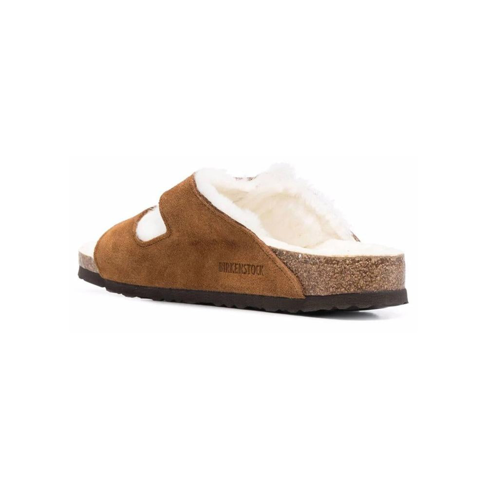 Birkenstock Arizona Shearling Sandals Mink Color Women’s 1001135 MINK