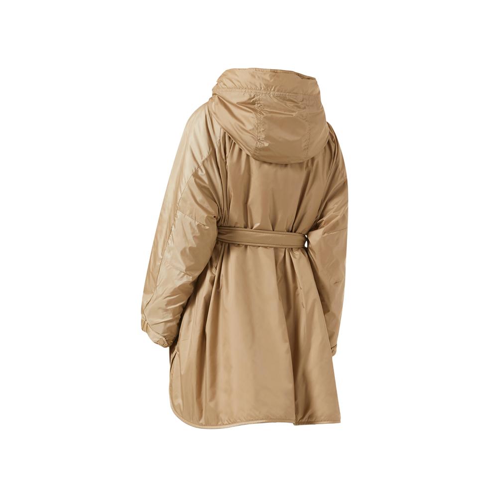 Max Mara Reversible Belted Hooded Jacket Multi Color 261549 1011