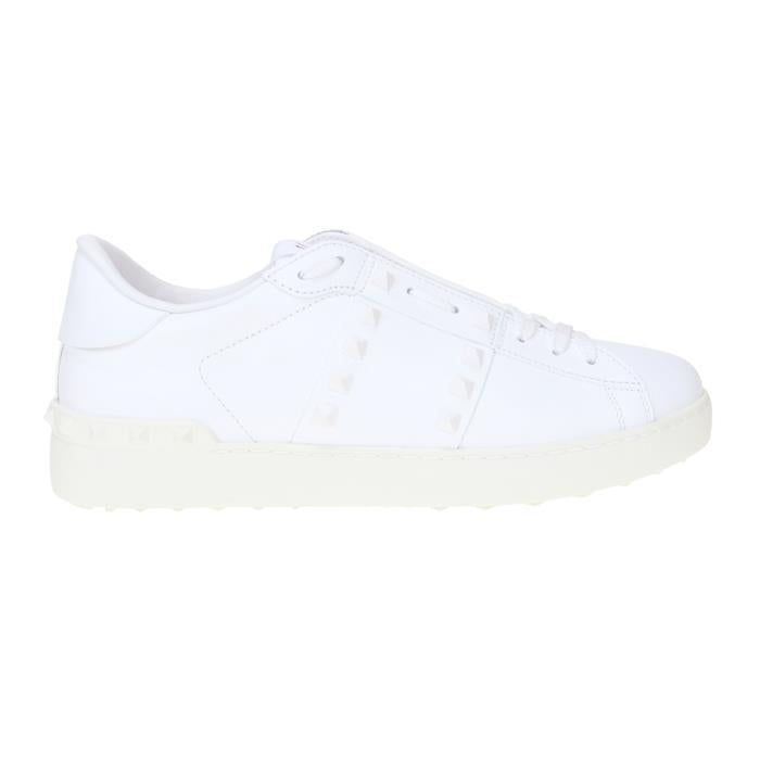 VALENTINO Rockstud Untitled Leather Low-Top Sneakers Black Men