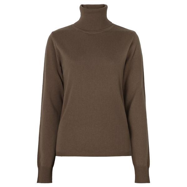 Max Mara Tobacco Wool Cashmere Turtleneck Sweater 2626366022 MSTEDUCATA 006