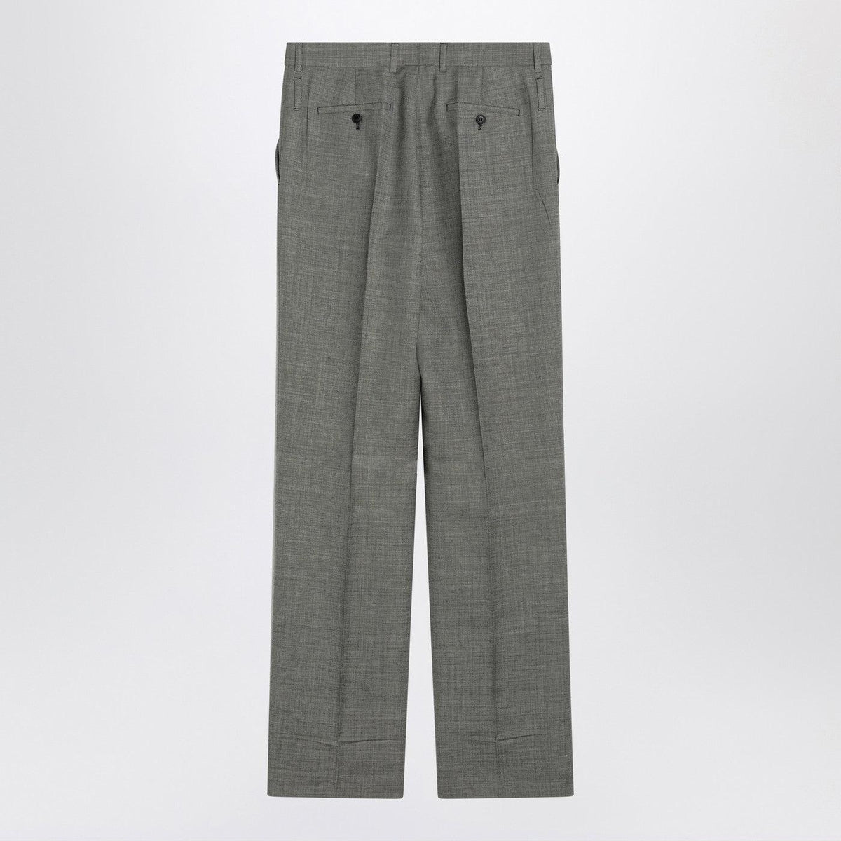 PRADA Black Wool Classic Trousers for Women