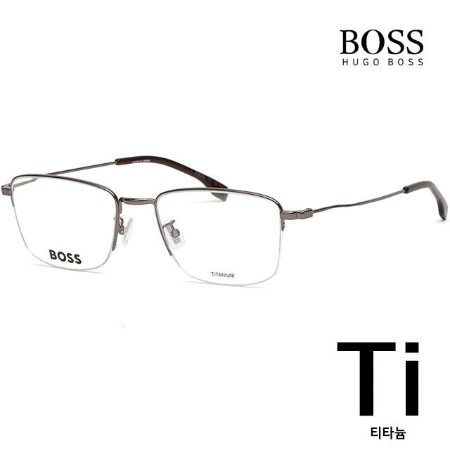 HUGO BOSS Titanium Semi-Rimless Unisex Eyeglass Frames BOSS1516G KJ1