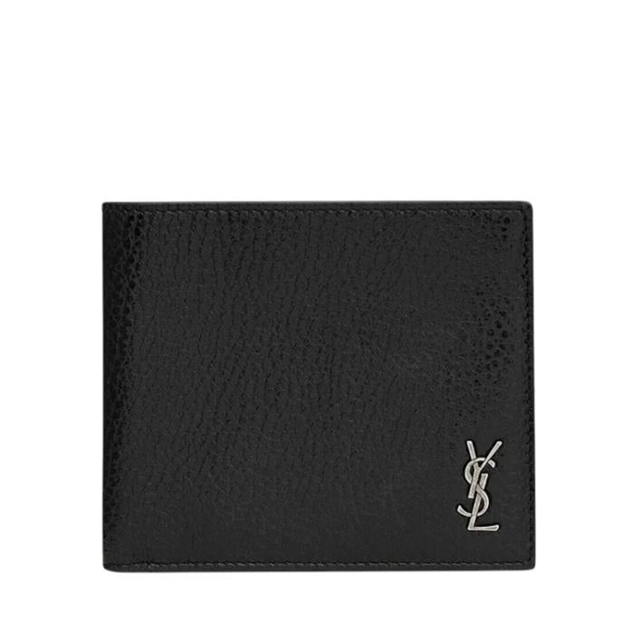Saint Laurent Monogram Leather Bifold Wallet Black