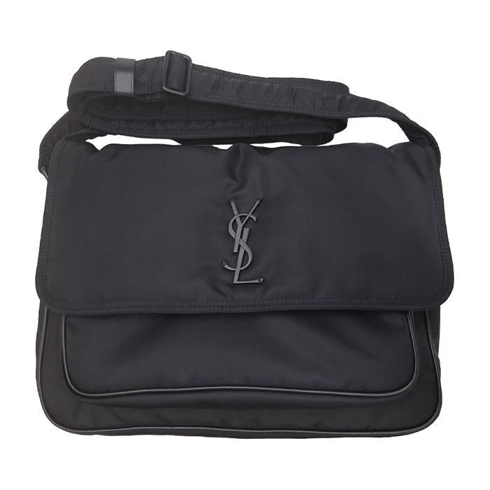 Saint Laurent Econyl Niki Messenger Bag Black Crossbody
