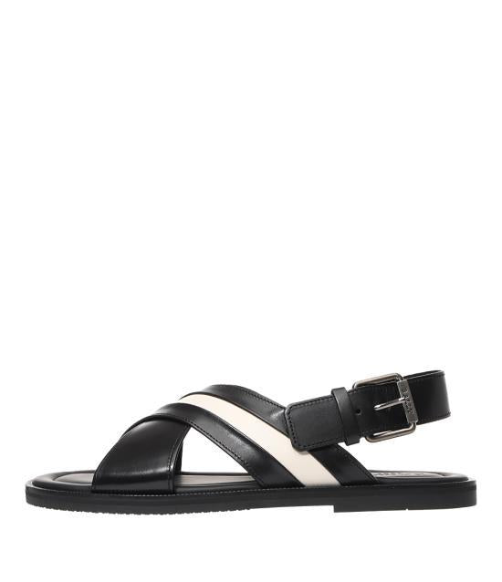 BALLY Black Leather Sandals/Slippers 602668 24044 F000