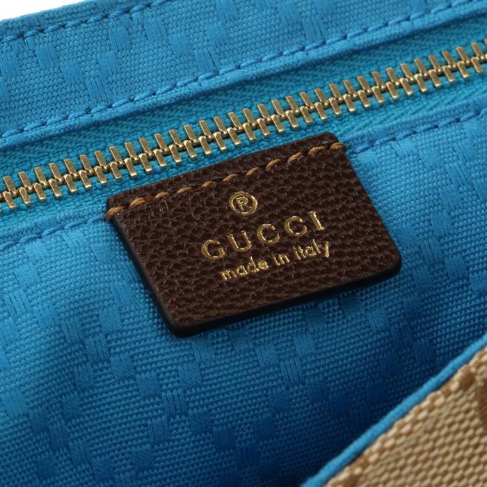 GUCCI Madison Medium Shoulder Bag Beige Leather