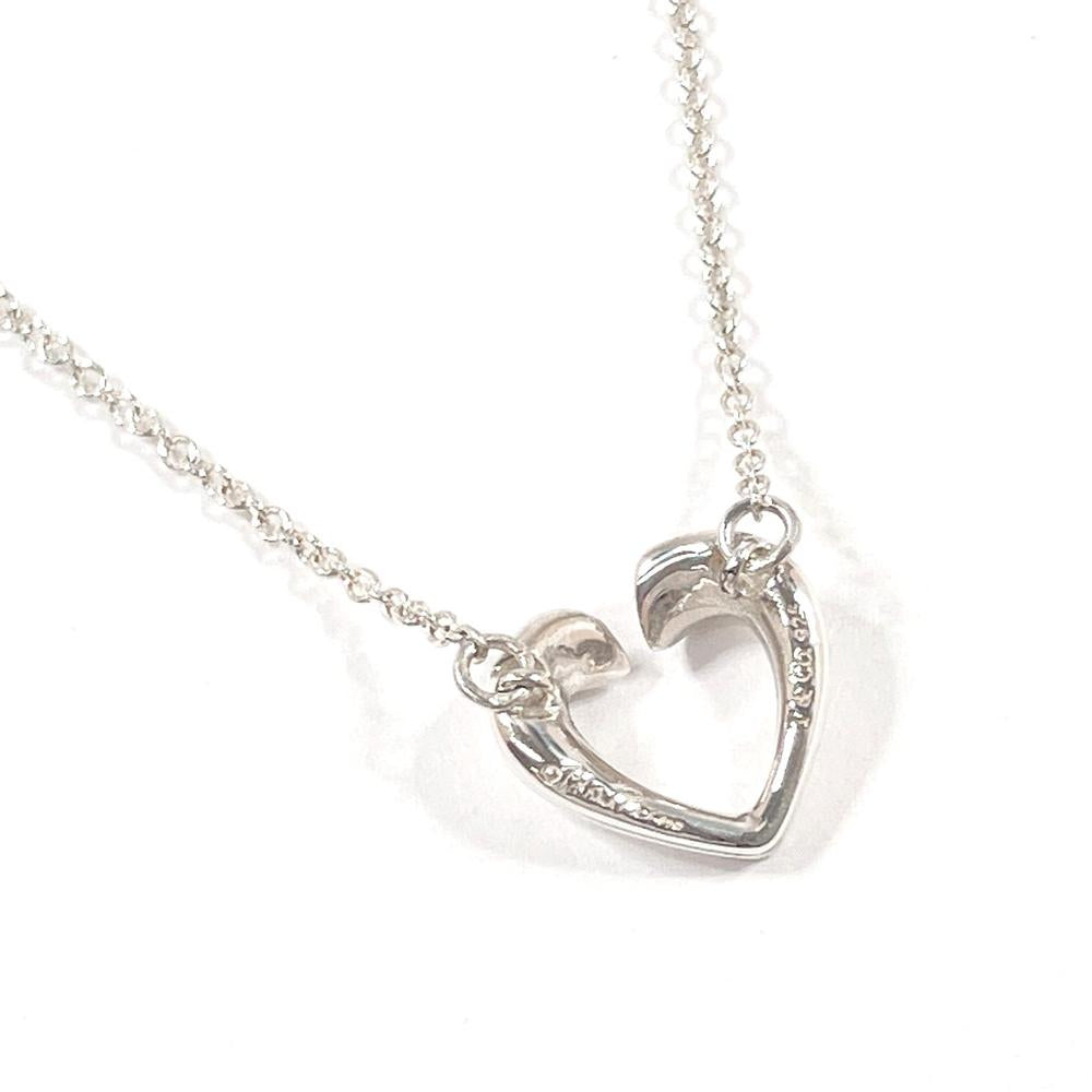 Tiffany & Co 925 Paloma Picasso Open Heart Pendant Necklace