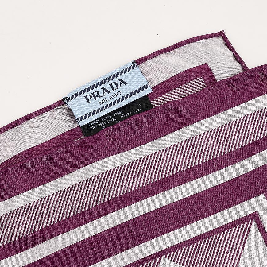 PRADA Women's Silk Jacquard Scarf 1FF004 2C81 F0203 1