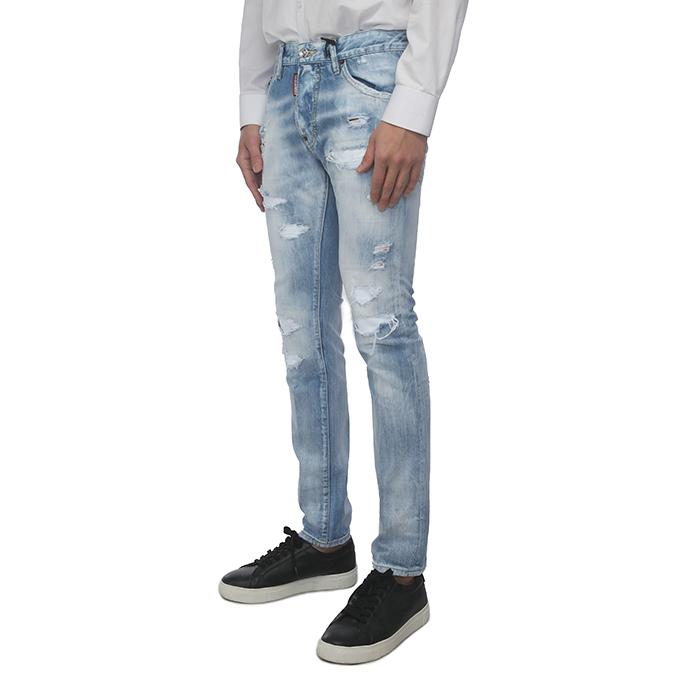 Dsquared2 Men’s Cool Guy Vintage Ice Wash Denim Jeans