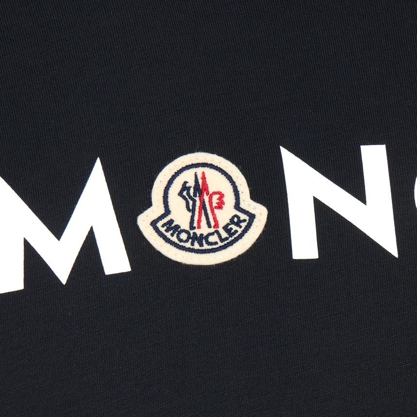 Moncler Men’s Short Sleeve T-Shirt Navy Cotton