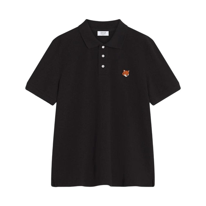 Maison Kitsune Fox Head Logo Cotton Polo Shirt