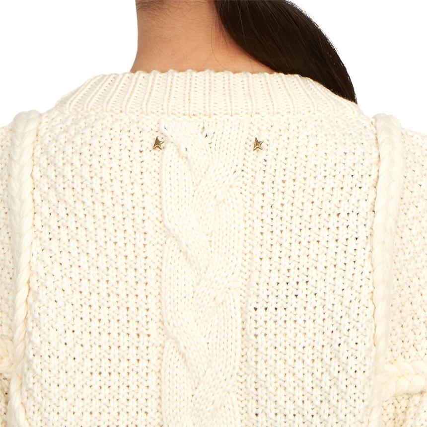 GOLDEN GOOSE Women’s Crewneck Knit Sweater White