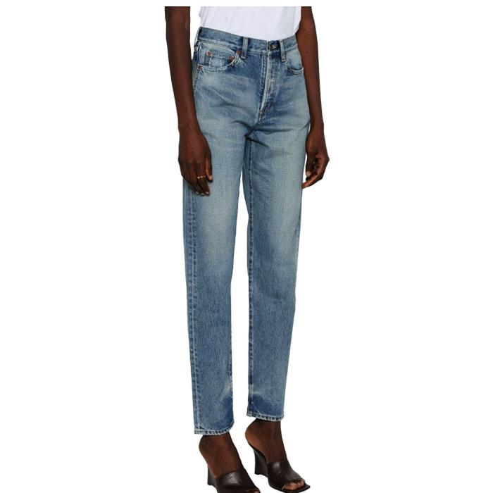 Saint Laurent Women’s Straight Leg Denim Jeans