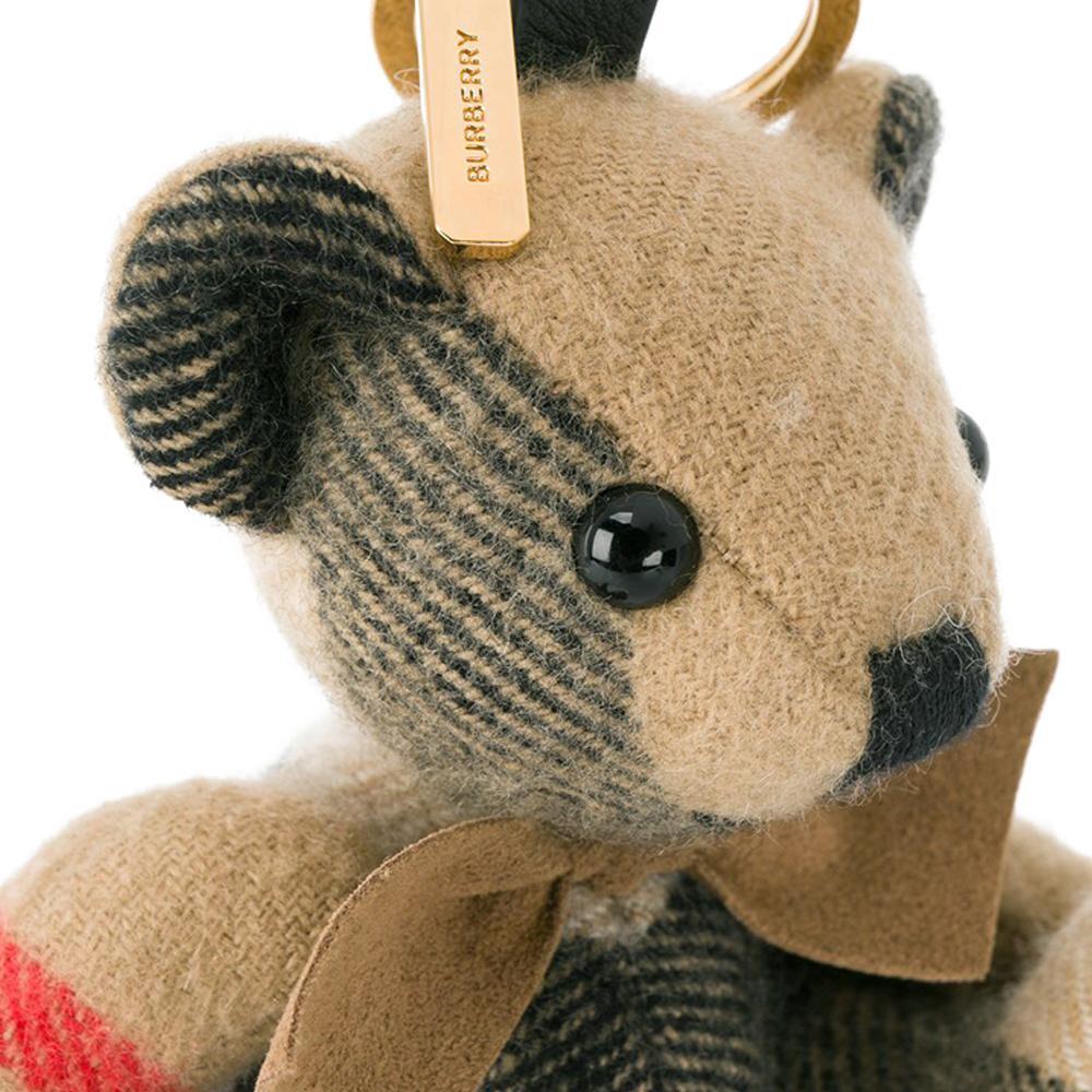 BURBERRY Thomas Cashmere Bear Keyring Accessory