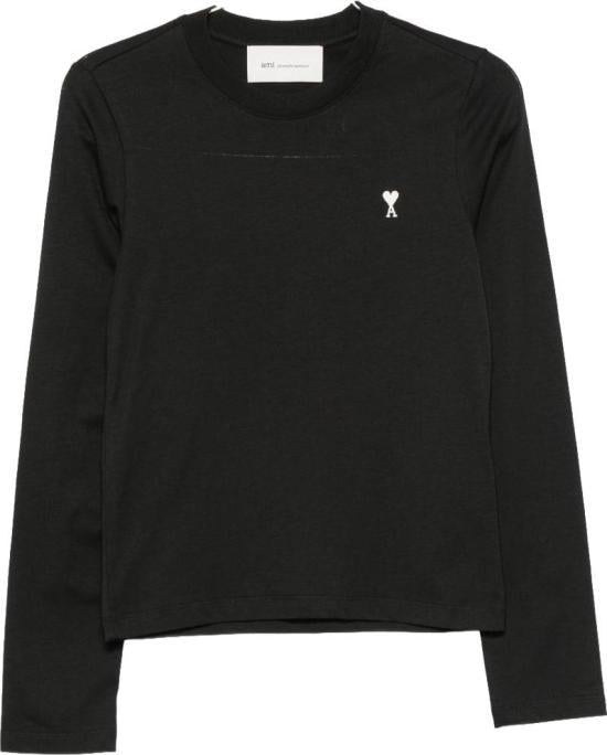 AMI Black Long-Sleeve Sweatshirt