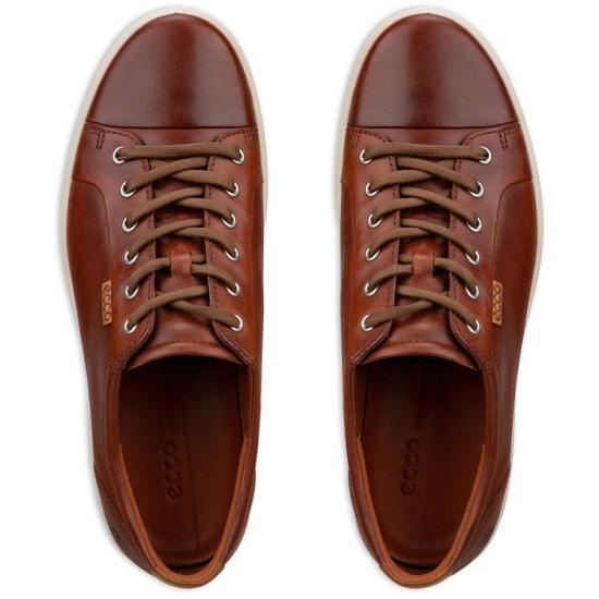 ecco Brown Leather Sneakers for Men