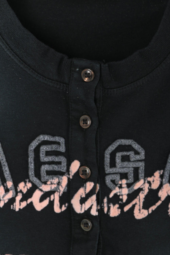 DIESEL Black Long Sleeve T-Shirt TUNCSERFIN Top