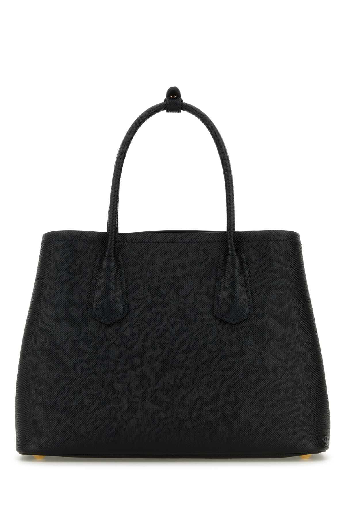 PRADA Black Leather Tote Bag
