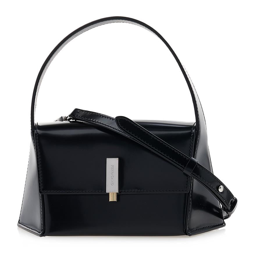 Ferragamo Women's Geometric Shoulder Bag 21 3971 NERO 0762804