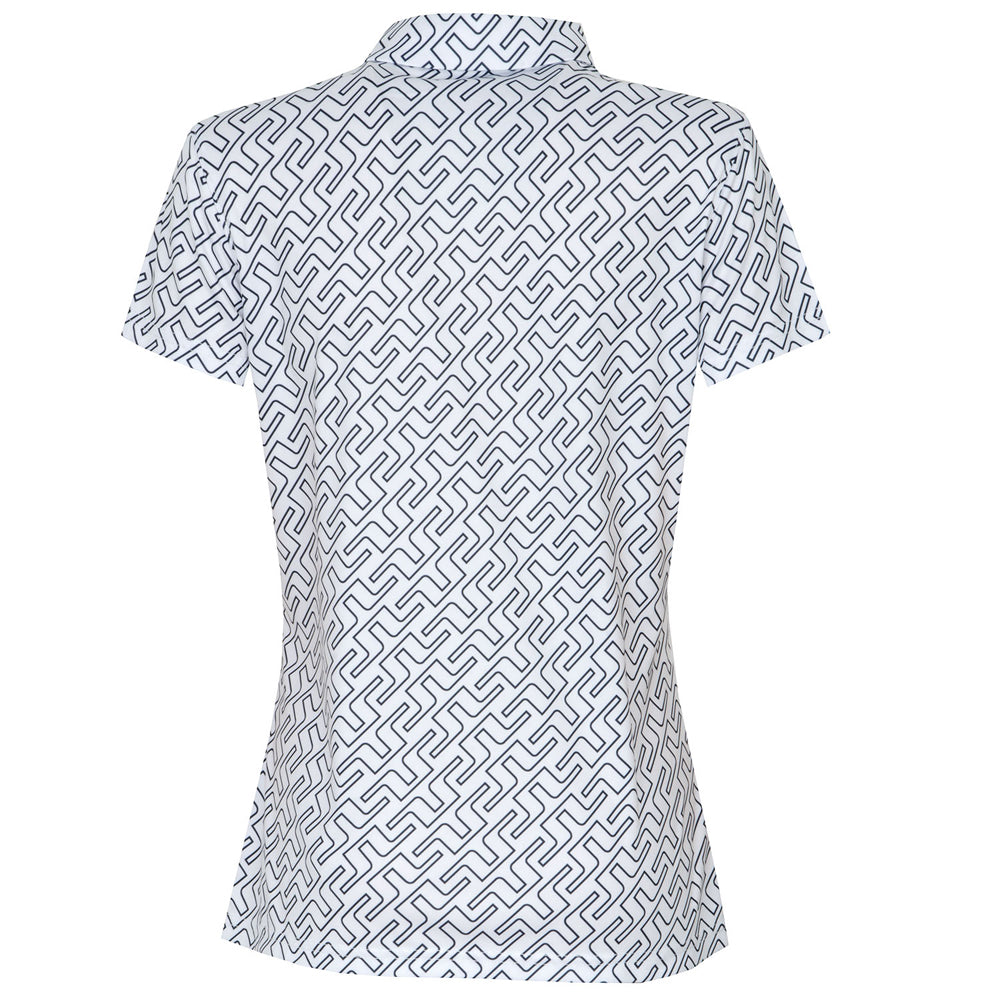 J LINDEBERG Back Logo Cara Polo T-Shirt White Women’s