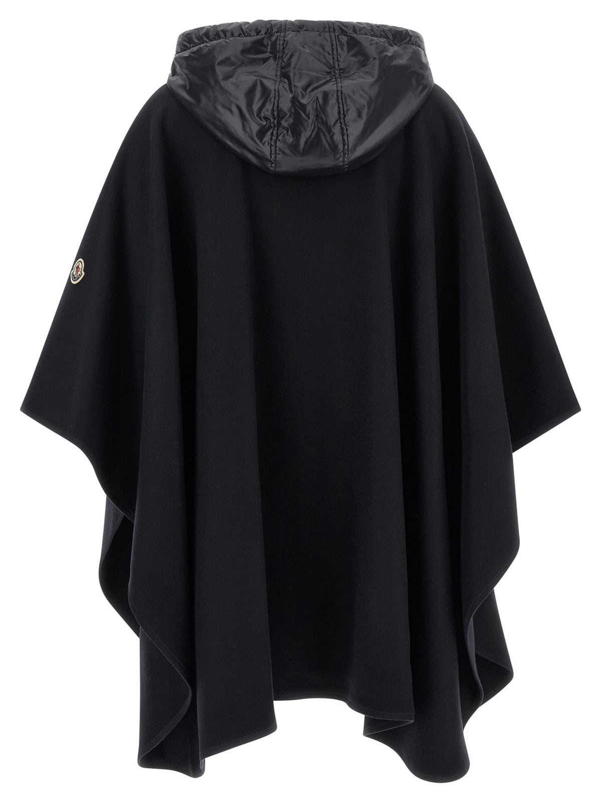 Moncler Navy Wool-Blend Cape Vest