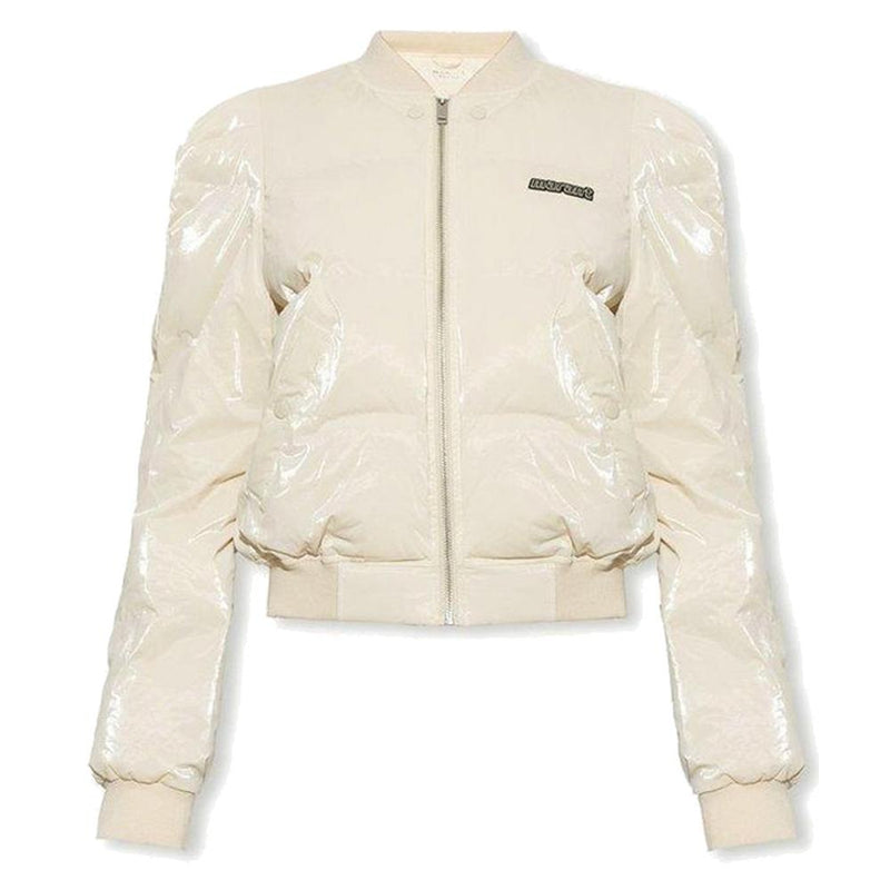 Isabel Marant Logo Patch Coated Down Puffer Jacket