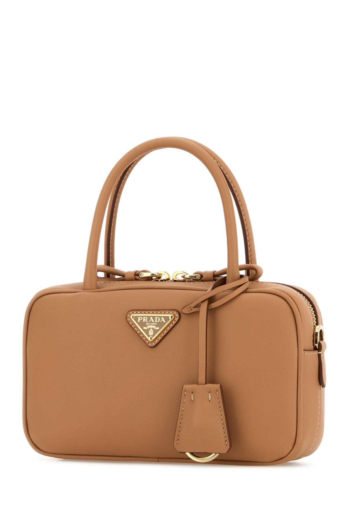 PRADA Black Leather Shoulder Bag