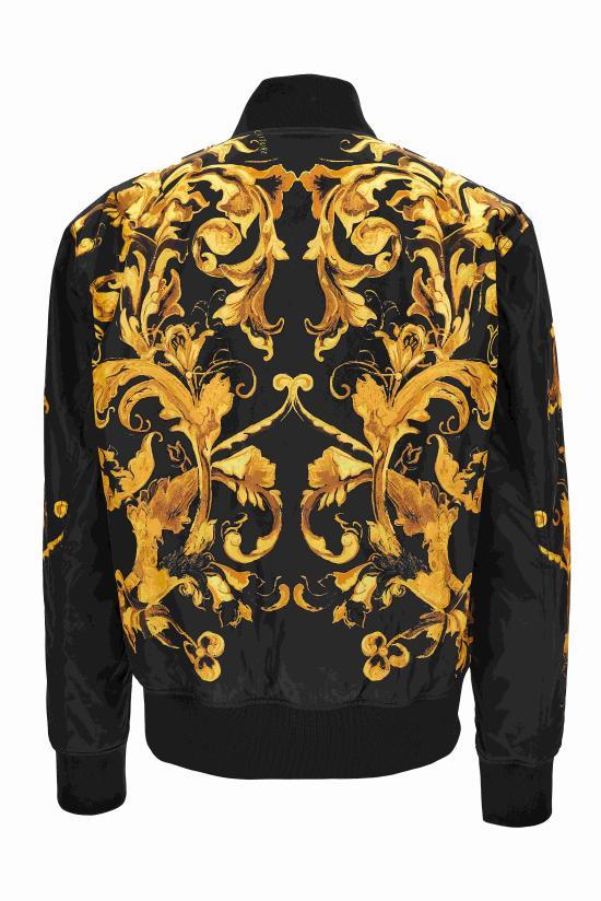 Versace Black Down Puffer Jacket 79GASD07 CQ20D G89 BLACK GOLD DOM