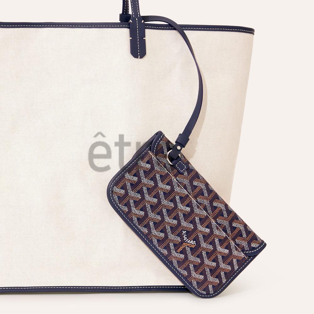 GOYARD Saint Louis GM Navy Tote Bag for Women
