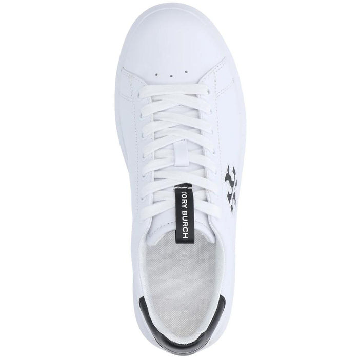 Tory Burch Double T Howell Court Sneakers White Low Top