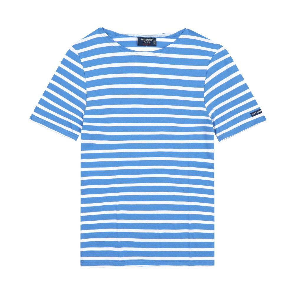 Saint James Modern Stripe Short Sleeve T-Shirt MER NEIGE Unisex