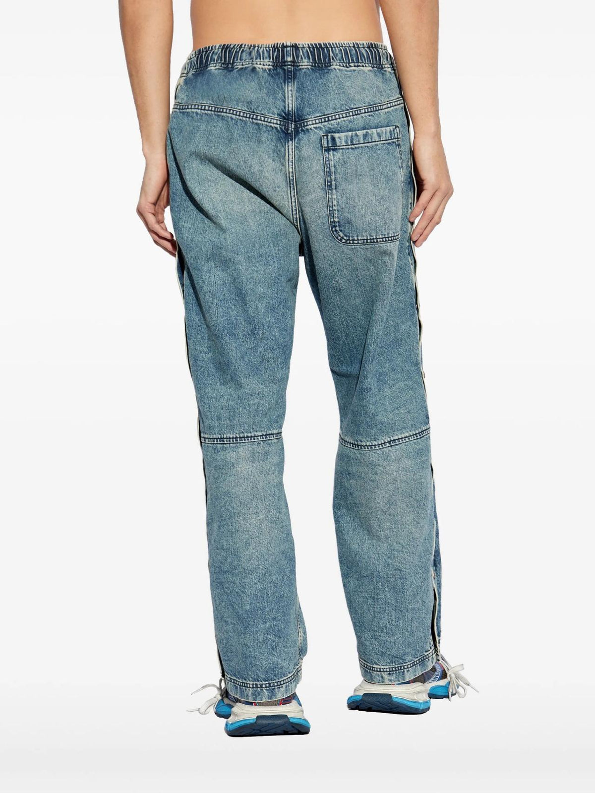 DIESEL Medium Blue Daxfors Sweat Jeans Jogger Pants Unisex A175740ABCP 01