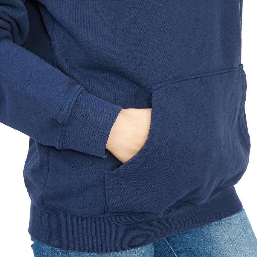 SPORTY&RICH Women’s Fleece-Lined Hoodie Sweatshirt Navy