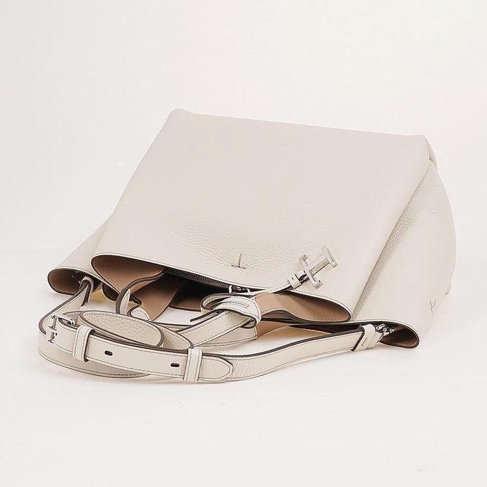Tods Mini Leather Shoulder Bag Women New Collection Ivory