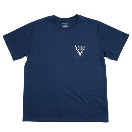 South2 West8 Short Sleeve T-Shirt Men’s Casual Tee White Cotton QV667D NAVY DOM