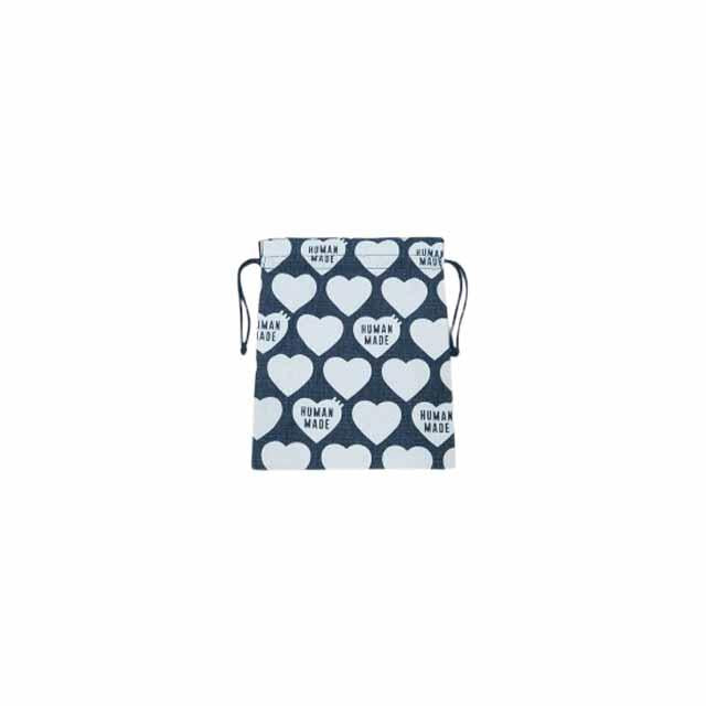 Humanmade Indigo Drawstring Pouch Large Unisex Bag HM27GD156