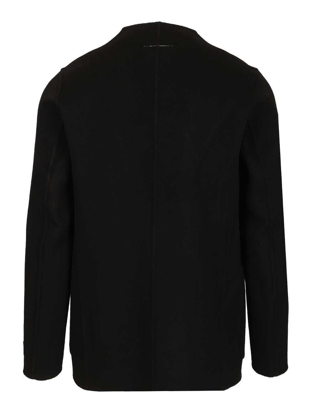 Maison Margiela Black Wool Blend Single-Breasted Suit Jacket