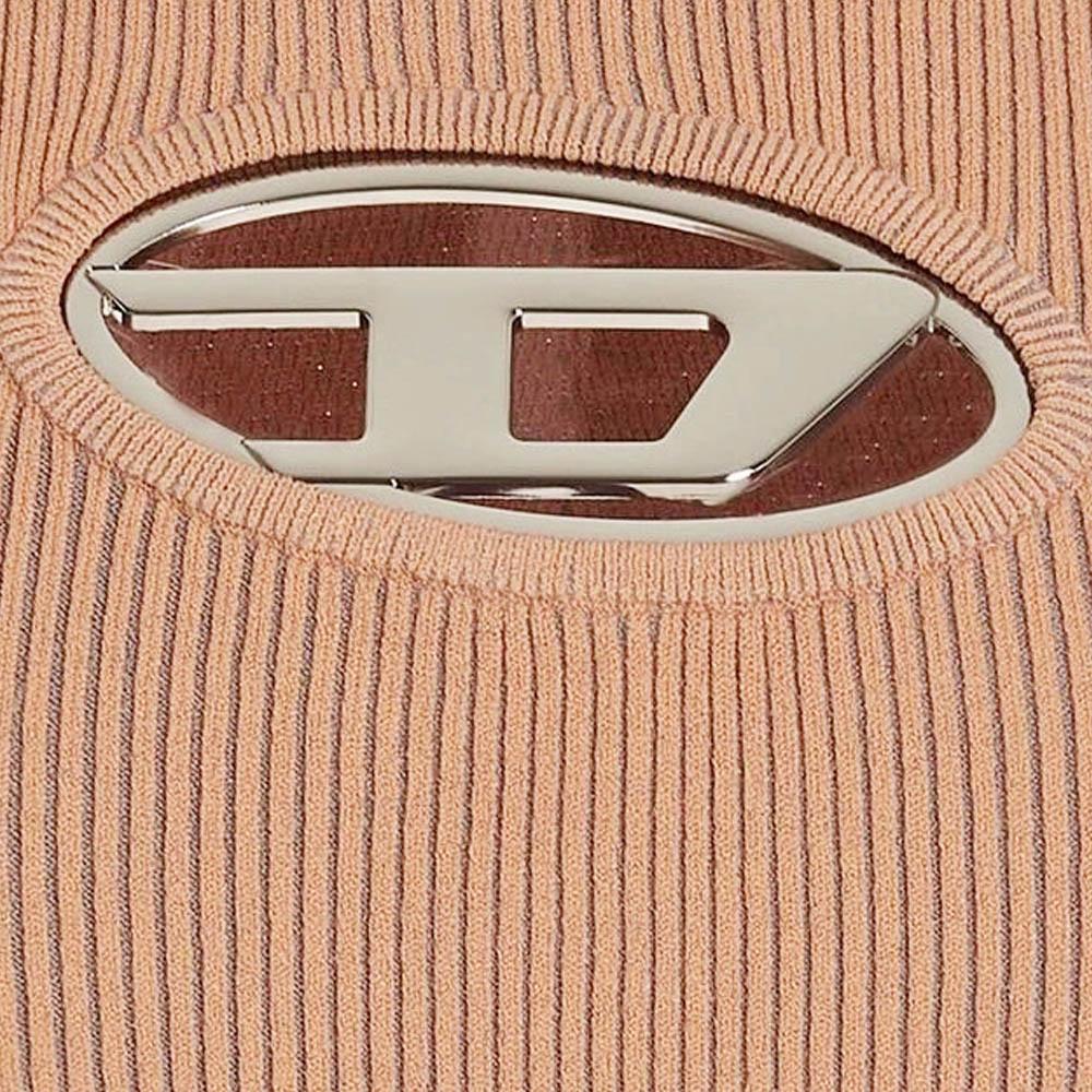 DIESEL MONERVA Cut-Out Ribbed Top Women’s T-Shirt A09621 0DLAX 3CM