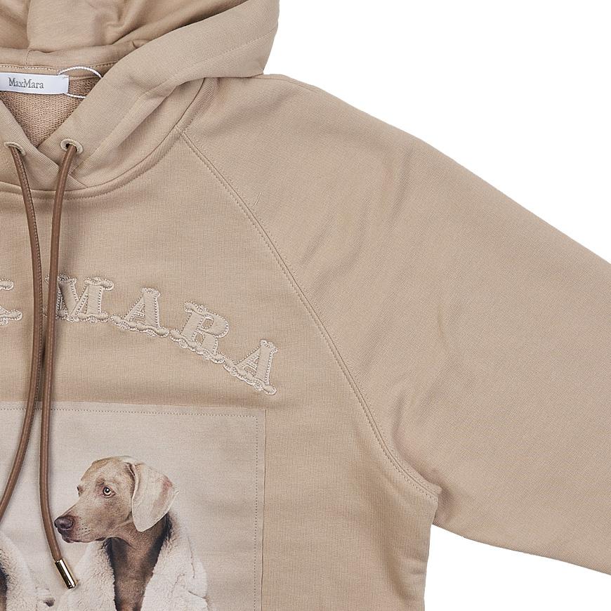 Max Mara Women’s LILLO Hooded Sweatshirt Hoodie Ivory