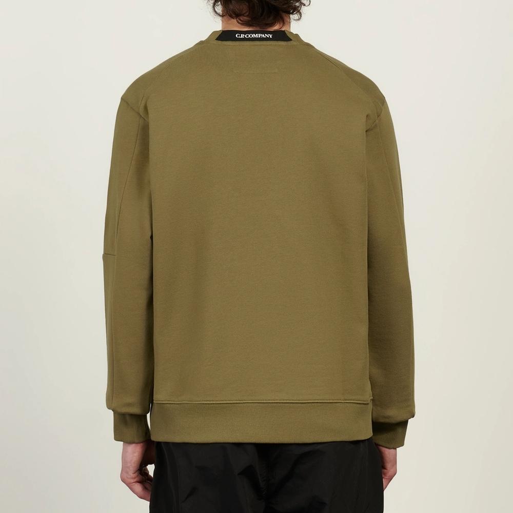 CP Company Arm Lens Patch Men's Crewneck Sweatshirt