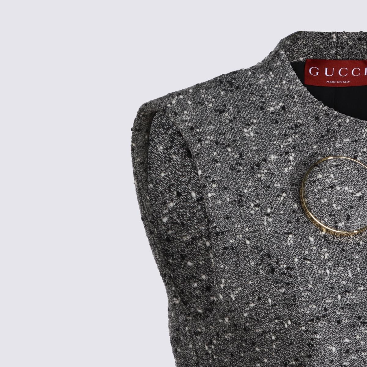 GUCCI Brown Wool Sleeveless Knit Vest