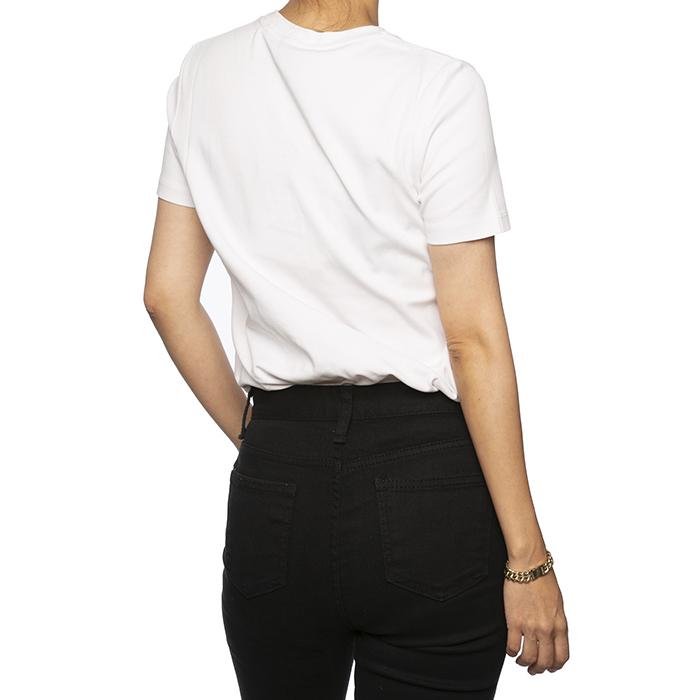 Max Mara Graphic Logo Ivory Cotton T-Shirt Women