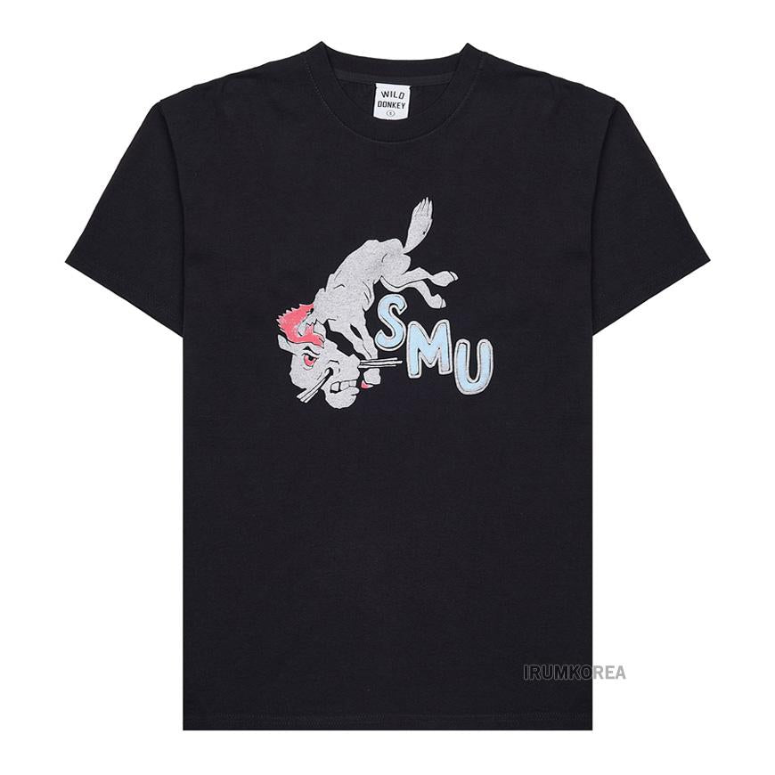 Wild Donkey Black SMU Logo Men’s T-Shirt
