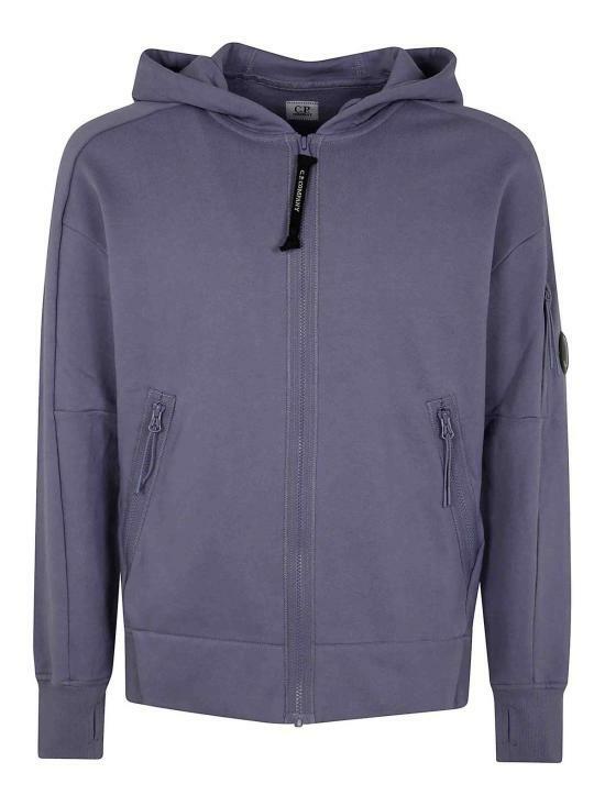 CP Company Diagonal Raised Fleece Full Zip Hoodie Sweatshirt