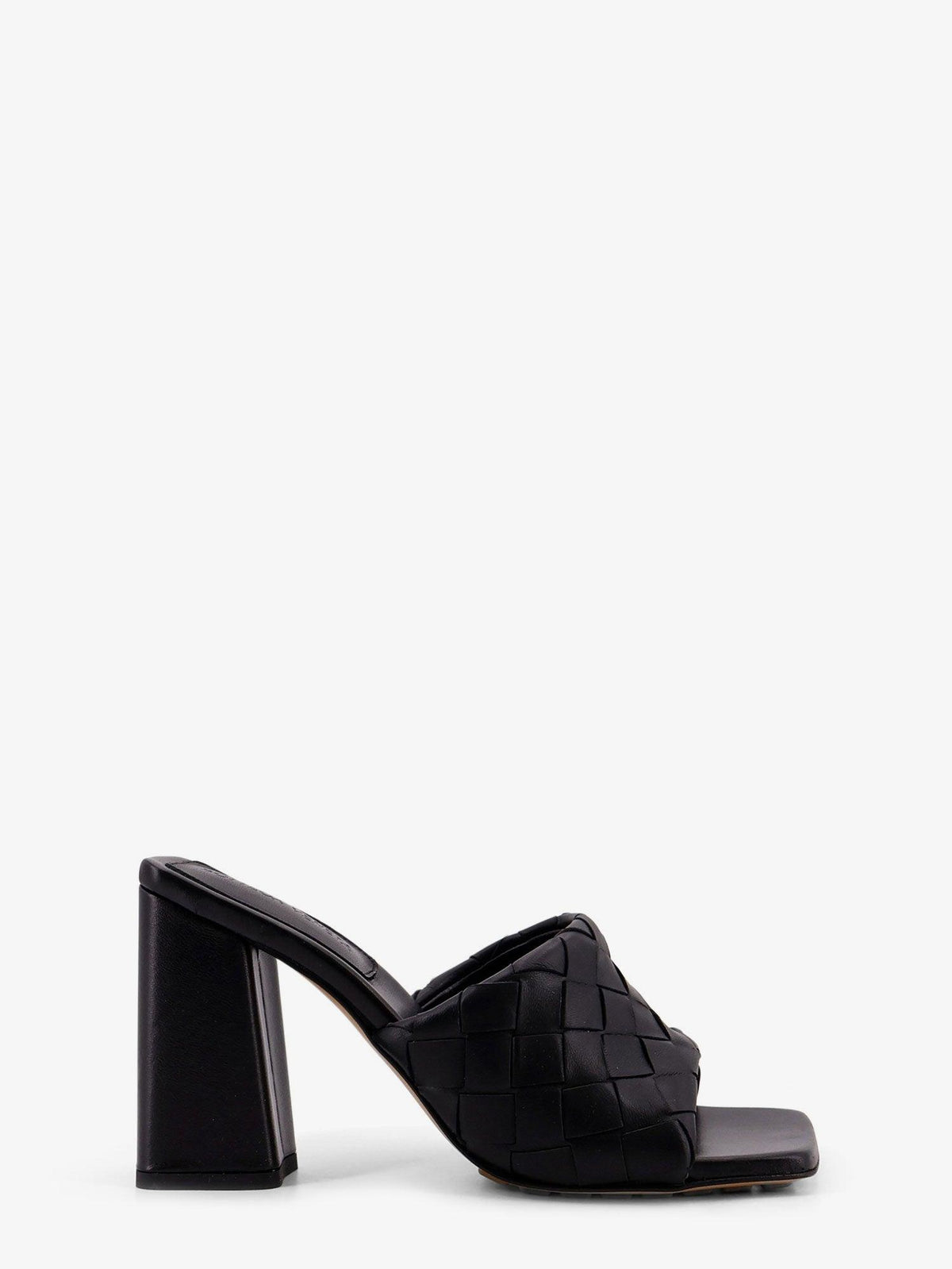 Bottega Veneta Black Leather Strappy Sandals
