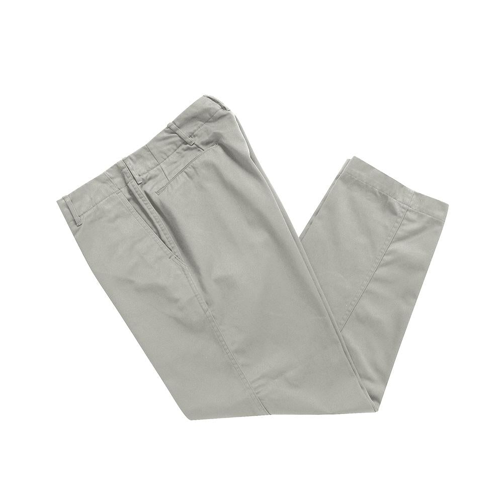 nanamica Unisex Wide Chino Pants Light Gray Cotton Classic Pants