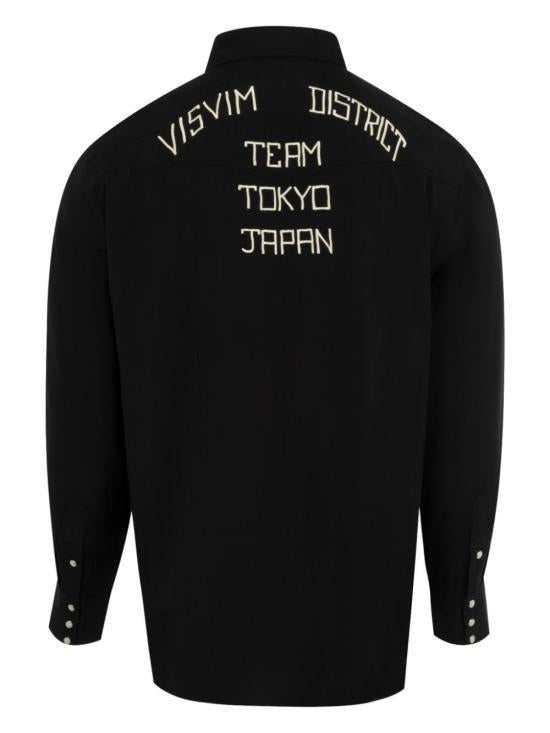 Visvim Long Sleeve Shirt 0124205011011BLACK DOM